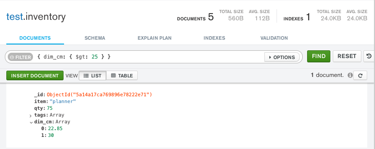 Query array for at least one matching element
