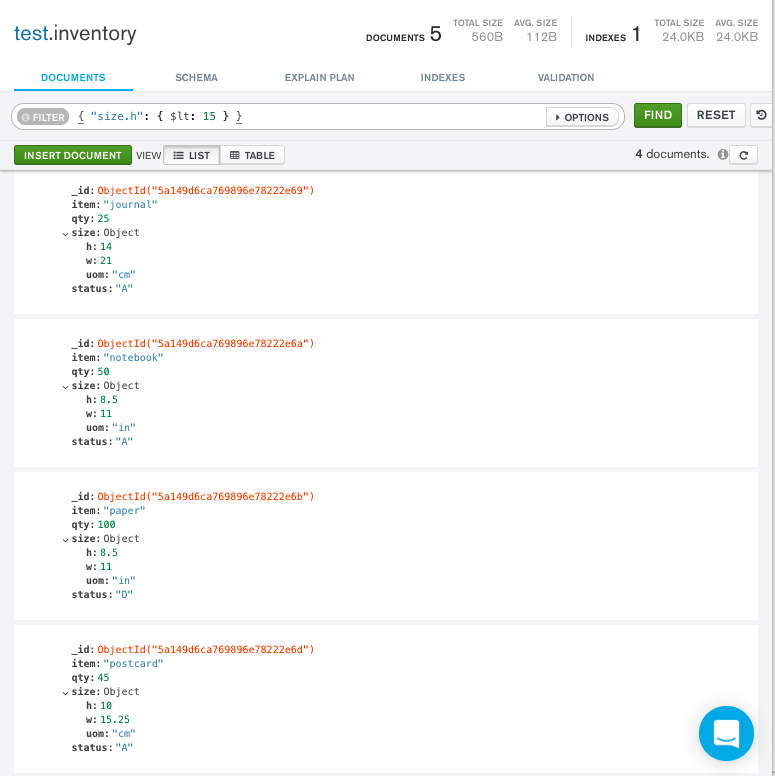 Query single nested field